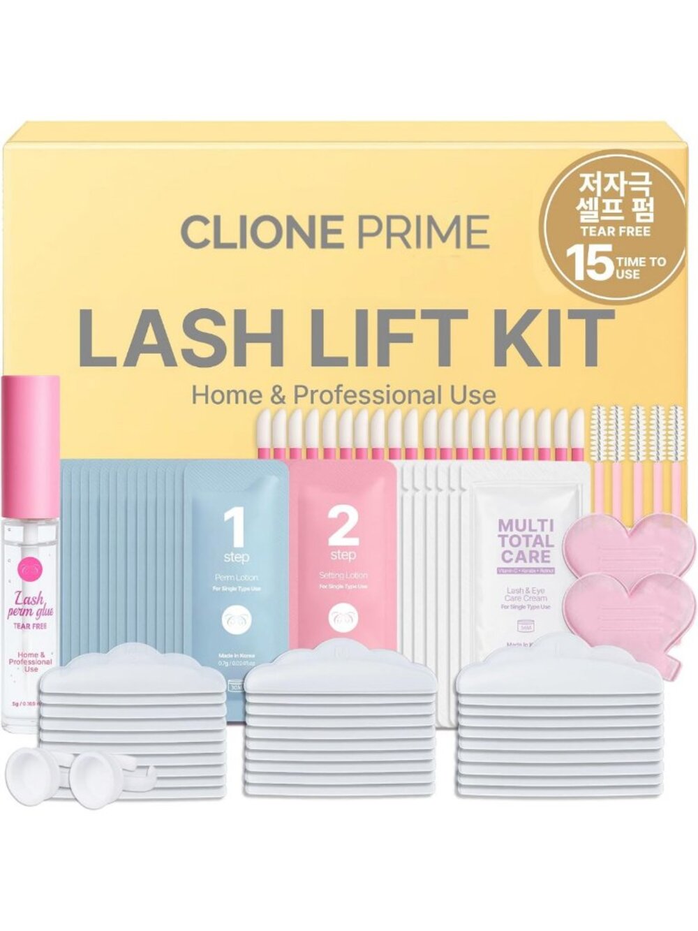 Korean Lash Lift & Eyebrow Lamination Kit - Eyelash Perm for Stunning Results